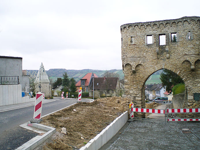 Die Grünanlage am Uffhubtor in Ingelheim
